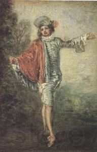 Jean-Antoine Watteau L'Indifferent(The Casual Lover) (mk05) Norge oil painting art